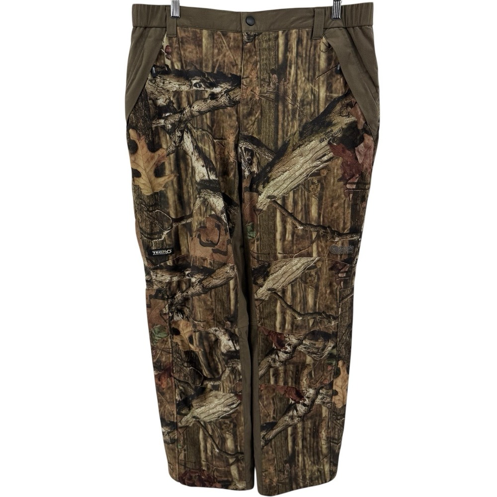 Gander Mountain Guide Series Camo Cargo Pants Men L Mossy Oak Hunting Waterproof